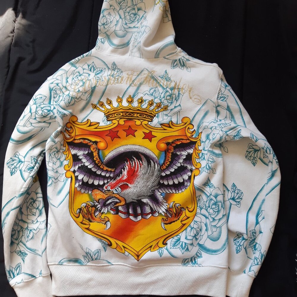 Christian Audigier zip hoodie